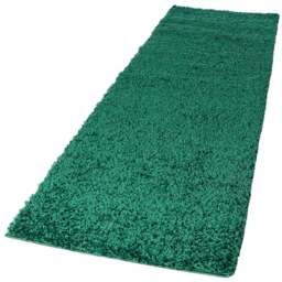Desire Rugs Oxford Emerald Plain Shaggy Runner Rug 60 x 220cm - Wilko - thumbnail 1