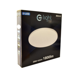 Milagro Bravo White LED Ceiling Lamp 230V - Size: 39 x 39 x 6cm - Wilko - thumbnail 5