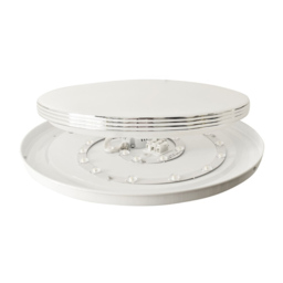 Milagro Bravo White LED Ceiling Lamp 230V - Size: 39 x 39 x 6cm - Wilko - thumbnail 4