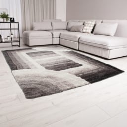 DS Living Trellis Grey Ultra Plush Rug 160 x 230cm - Wilko - thumbnail 3
