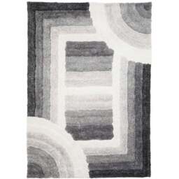 DS Living Trellis Grey Ultra Plush Rug 160 x 230cm - Wilko - thumbnail 1