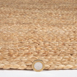 Esselle Home Stockport Natural Braided Rug 80 x 150cm - Brown - Wilko - thumbnail 4