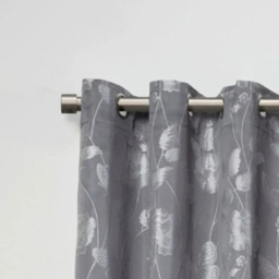 New Edge Blinds Fenton 160-300cm Extendable Black Silk Eyelet Metal Curtain Pole Set - Wilko - thumbnail 3