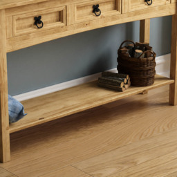 VIDA DESIGNS Corona 3 Drawer Solid Pine Console Table - Size: 31 x 116 x 70cm - Brown - Wilko - thumbnail 7