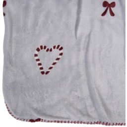 Love at Christmas Sherpa Throw - Grey and Red - All I Want For Christmas - Wilko - thumbnail 7