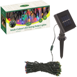 GardenKraft 100 Bulbs Multicolour LED Solar String Light - Size: 21 x 10 x 8cm - Wilko - thumbnail 4