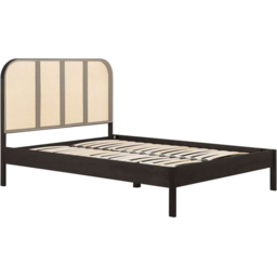 Birlea Margot Super King Size Black Bed with Rattan Headboard - Wilko - thumbnail 3
