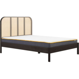 Birlea Margot Super King Size Black Bed with Rattan Headboard - Wilko - thumbnail 4
