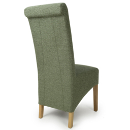Shankar Krista Set of 2 Green Weave Dining Chair - Wilko - thumbnail 3