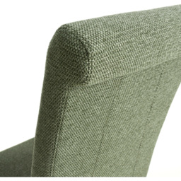 Shankar Krista Set of 2 Green Weave Dining Chair - Wilko - thumbnail 7