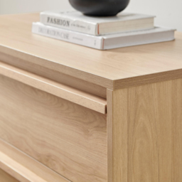 Furniturebox Sval 4 Drawer Oak Effect Wooden Chest of Drawers - Brown - Wilko - thumbnail 5