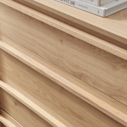 Furniturebox Sval 4 Drawer Oak Effect Wooden Chest of Drawers - Brown - Wilko - thumbnail 3