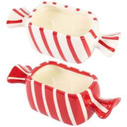Assorted Sweet Stripe Candle - Wilko