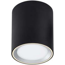 Nordlux Fallon Long Black and Steel Surface Downlight - Size: 12 x 10 x 12cm - Wilko - thumbnail 1