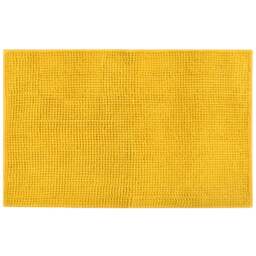 Mayfair Ochre Shaggy Noodle Bath Mat 50 x 80cm - Yellow - Wilko
