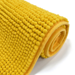 Mayfair Ochre Shaggy Noodle Bath Mat 50 x 80cm - Yellow - Wilko - thumbnail 7