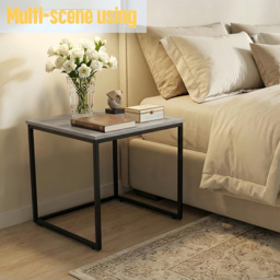 Alivio Grey Industrial Nest of Tables Set of 3 - Size: 50 x 50 x 50cm - Wilko - thumbnail 4