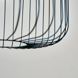 ValueLights Ridgway Matt Black Metal Wire Shade - Size: 32 x 38 x 38cm - Wilko - thumbnail 5
