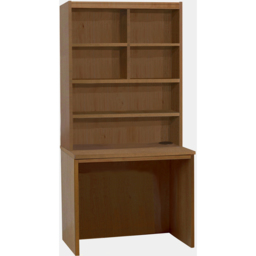 R White Cabinets 6 Shelf Home Office Desk with Hutch Brown - Size: 182.8 x 85 x 54cm - Wilko - thumbnail 3