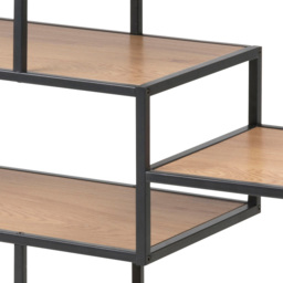 Florence Seaford 4 Shelf Oak and Black Metal Bookcase - Furniture To Go - Wilko - thumbnail 6