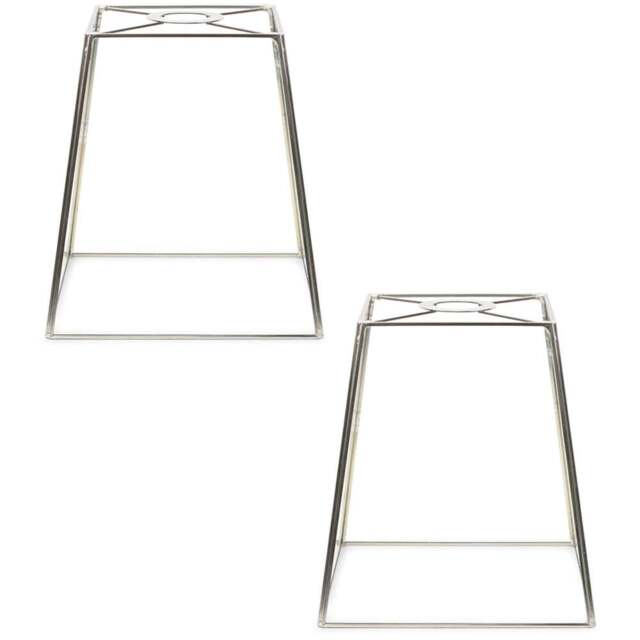 ValueLights Susie Chrome Glass Easy Fit Pendant Shade 2 Pack - Size: 19 x 18 x 18cm - White - Wilko - image 1