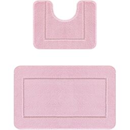 Chelsea 2 Piece Bath Mat Set - English Rose - Wilko - thumbnail 1