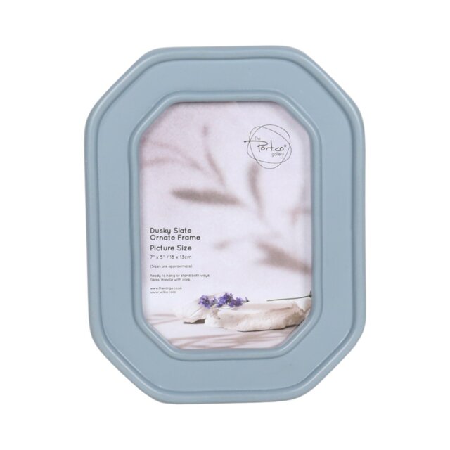 Ornate Photo Frame - Dusky Slate/7 x 5in - Wilko - image 1