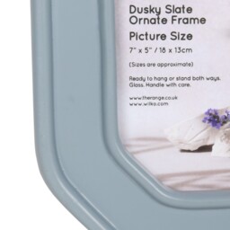 Ornate Photo Frame - Dusky Slate/7 x 5in - Wilko - thumbnail 4