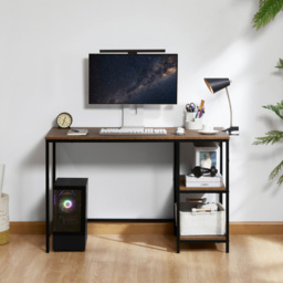 Vida Designs Brooklyn 2 Shelves Desk Dark Wood - Size: 75 x 120 x 60cm - Brown - Wilko - thumbnail 5