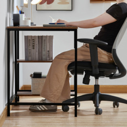 Vida Designs Brooklyn 2 Shelves Desk Dark Wood - Size: 75 x 120 x 60cm - Brown - Wilko - thumbnail 6