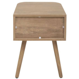 Birlea Noah Single Drawer Rattan Effect Bedside Table - Brown - Wilko - thumbnail 6
