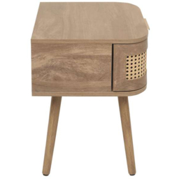 Birlea Noah Single Drawer Rattan Effect Bedside Table - Brown - Wilko - thumbnail 5