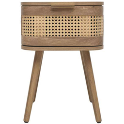 Birlea Noah Single Drawer Rattan Effect Bedside Table - Brown - Wilko - thumbnail 3