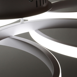 Living and Home Petal LED Semi Flush Ceiling Light - Size: 10 x 74 x 74cm - Black - Wilko - thumbnail 5