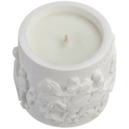 H&O Direct White Tea Retro Embossed Scented Candle - Size: 10.5 x 7 x 7cm - Wilko - thumbnail 3
