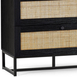Julian Bowen Padstow 3 Drawer Black Chest of Drawers - Wilko - thumbnail 7