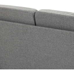 Portland 2 Seater Grey Linen Loveseat Sofa - Wilko - thumbnail 4