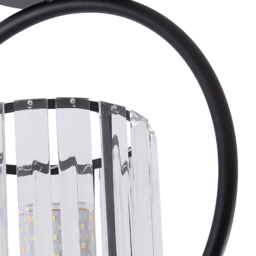 Living and Home Cylindric Shade Black Crystal E27 Ceiling Light - Size: 28.5 x 24.7 x 12.5cm - Wilko - thumbnail 7