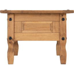 Seconique Corona Single Drawer Distressed Waxed Pine Coffee Table - Size: 61 x 100 x 45cm - Brown - Wilko - thumbnail 7