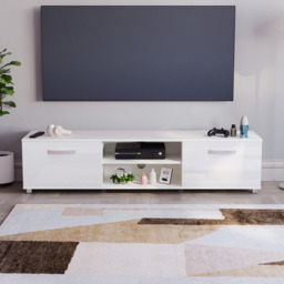 Vida Designs Cosmo 2 Door White TV Unit - Size: 40 x 160 x 38cm - Wilko - thumbnail 6
