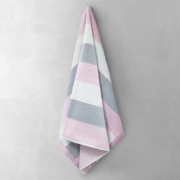 Velosso Weston Pink Strip Hand Towel Set of 2 - Wilko - thumbnail 4