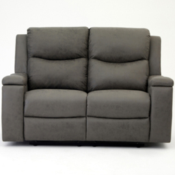 Home Detail Collins 2 Seater Grey Air Leather Manual Recliner Sofa - Wilko - thumbnail 3