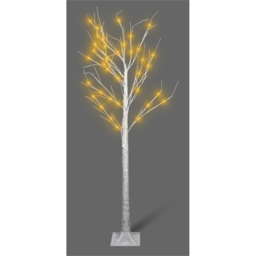 St Helens Warm White 96 LED Birch Tree 6ft - Size: 1800 x 700 x 700cm - Wilko - thumbnail 4