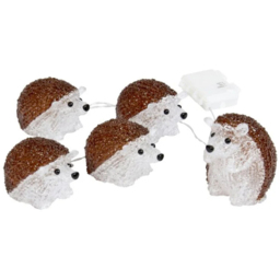 Marco Paul White LED Pre Lit Ice Hedgehogs Outdoor Christmas Decoration 5 Pack - Size: 20 x 40 x 14cm - Brown - Wilko - thumbnail 3