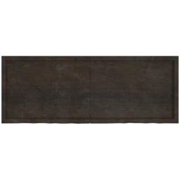 vidaXL 160 x 60 x 4cm Brown Wall Shelf - Size: 4 x 160 x 60cm - Wilko - thumbnail 3