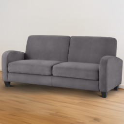 Julian Bowen Vivo 3 Seater Dusk Grey Chenille Sofa - Wilko - thumbnail 1