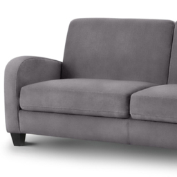 Julian Bowen Vivo 3 Seater Dusk Grey Chenille Sofa - Wilko - thumbnail 4