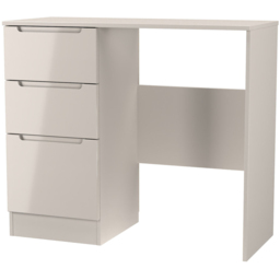 Crowndale Milan 3 Drawer Kashmir Gloss and Kashmir Dressing Table Ready Assembled - Size: 80 x 90 x 39cm - Kashmir Gloss & Kashmir - Wilko - thumbnail 3