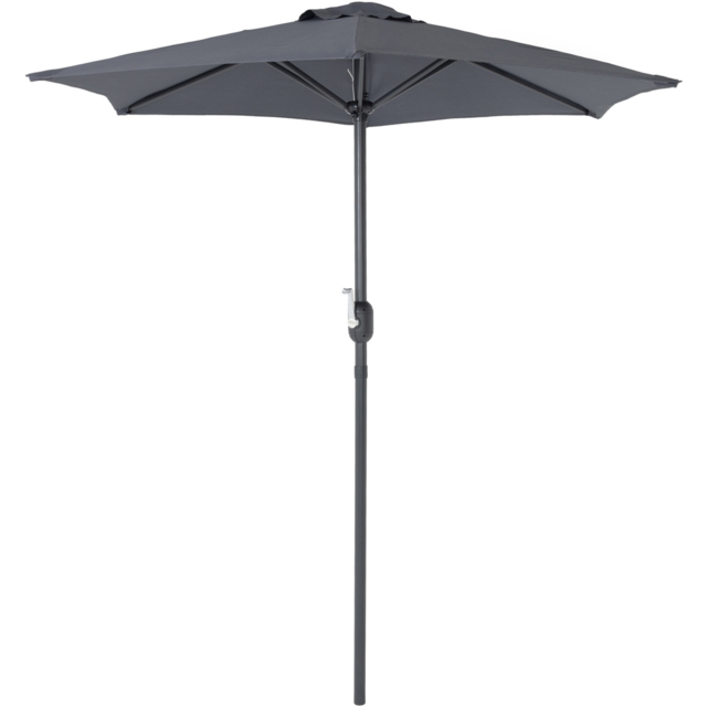 Charles Bentley Grey Metal Crank Parasol 2m - Wilko - image 1