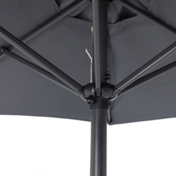 Charles Bentley Grey Metal Crank Parasol 2m - Wilko - thumbnail 7